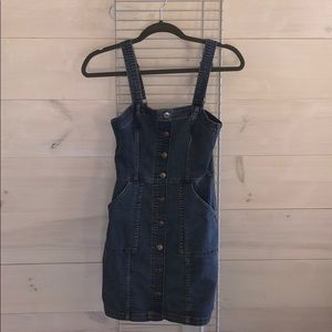 Denim Overall Dress